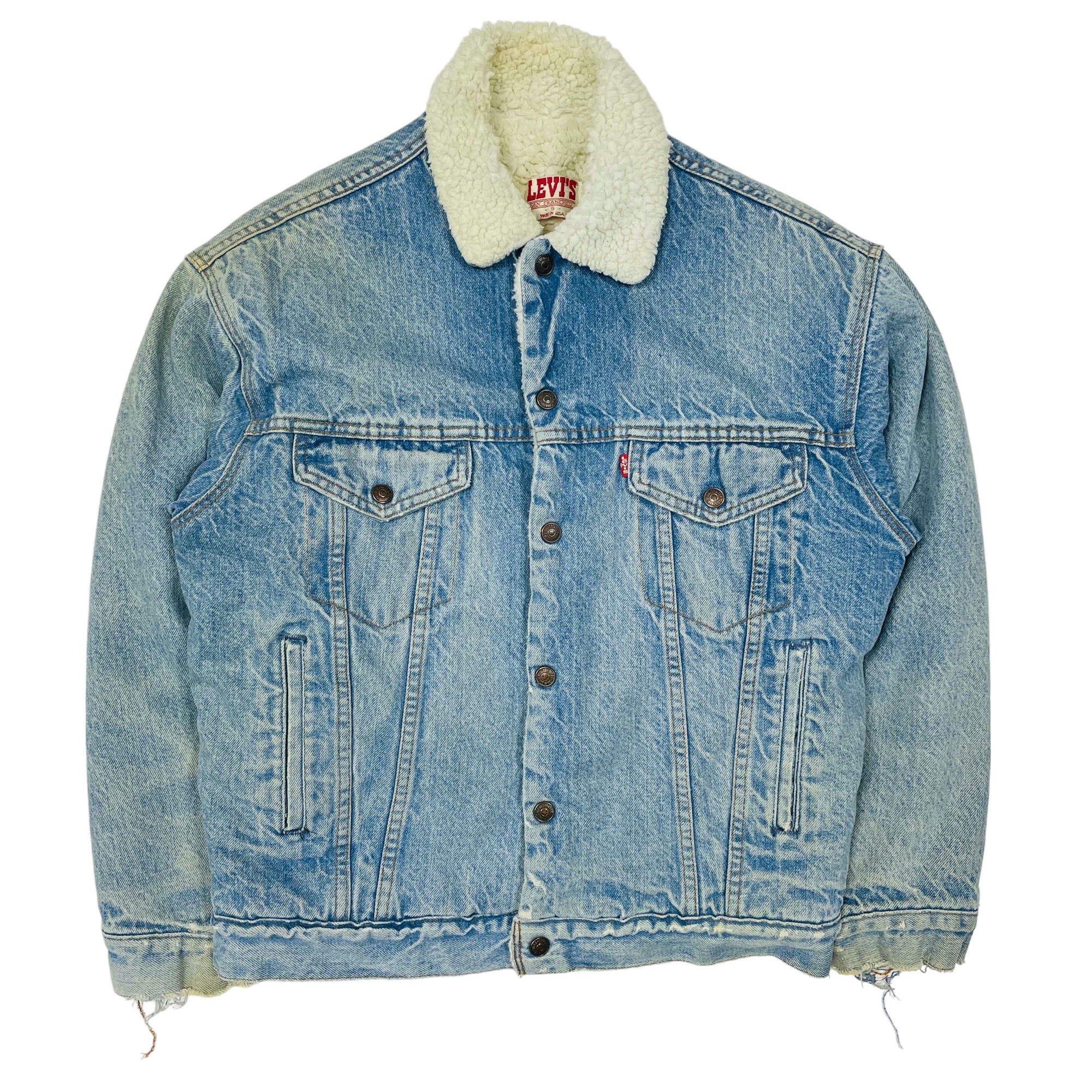 Levi's Denim Sherpa Jacket | Denim sherpa jacket, Sherpa jacket womens,  Fleece denim jacket